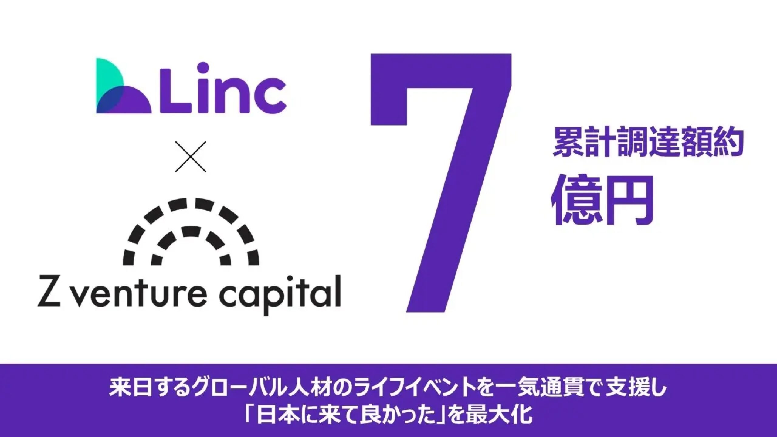 日本最大級のグローバル人材支援サービスを展開する株式会社Linc、累計調達額約7億円の資金調達を達成
