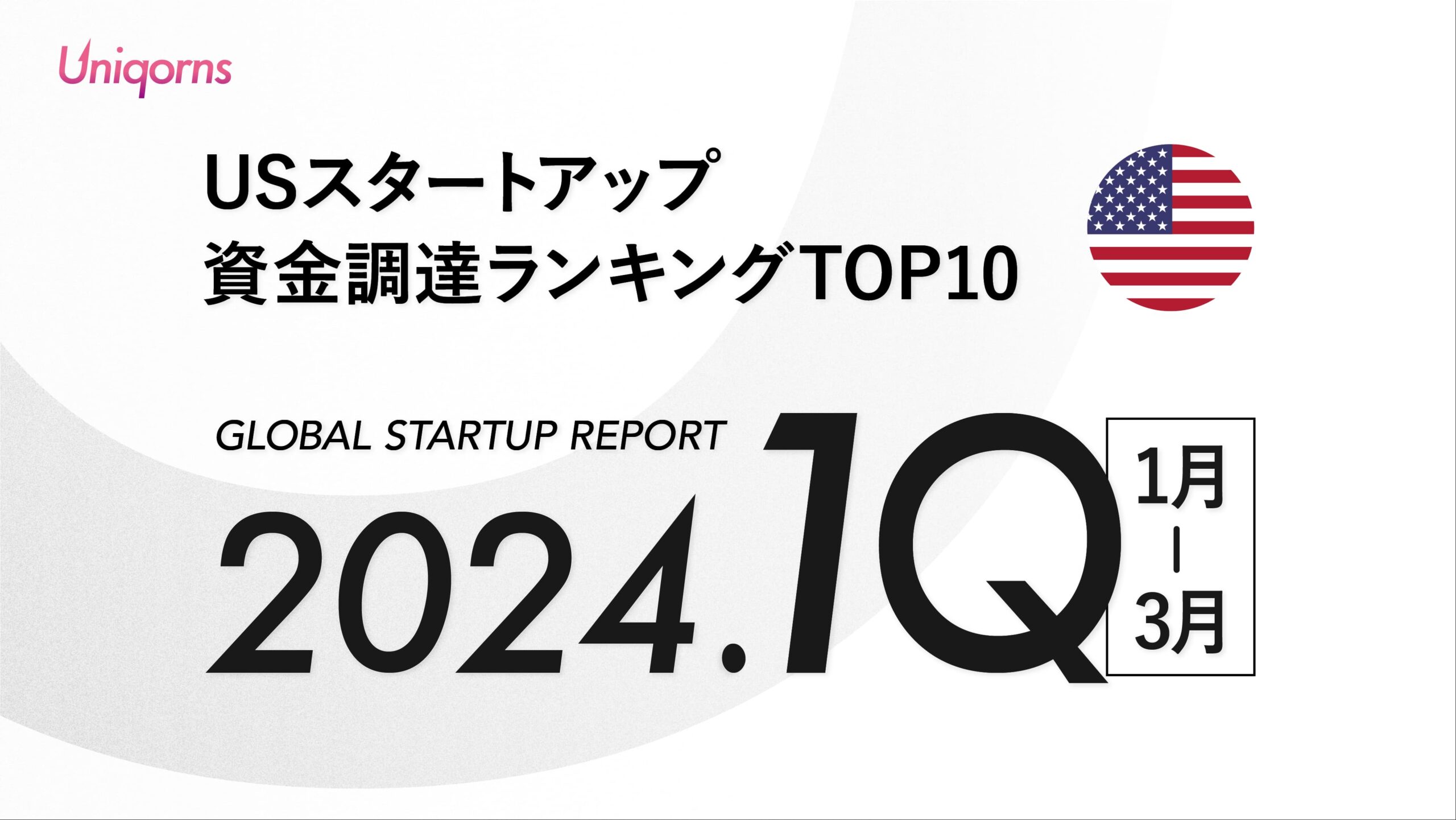 【アメリカ】2024年 1Q US スタートアップ資金調達額ランキングTOP10