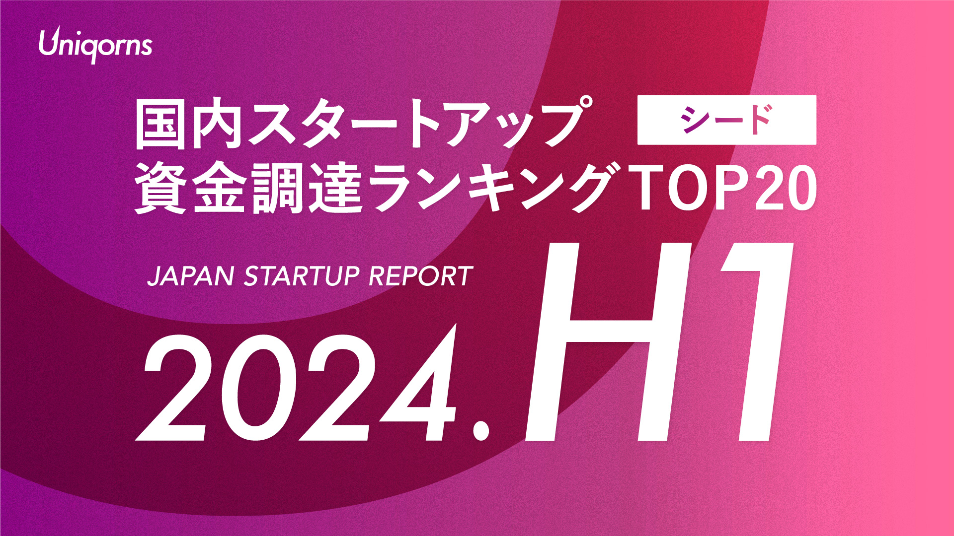 【2024年上半期】国内（シード）スタートアップ資金調達額ランキング（2024年1月1日〜6月30日）