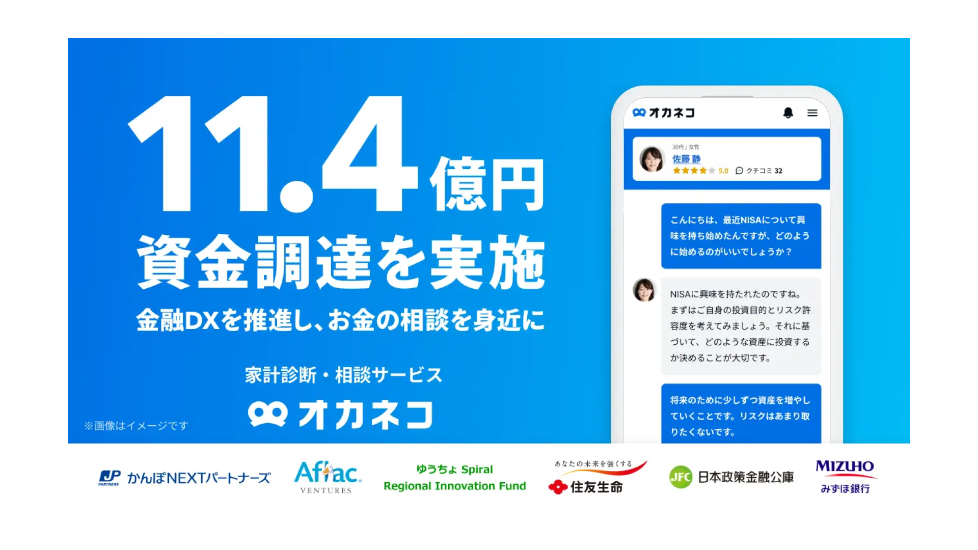 家計診断・相談サービス『オカネコ』を運営する株式会社400F、11.4億円の資金調達を実施